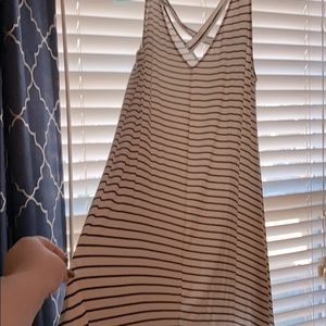 MIDI Swing Striped Dress